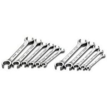 SK 381 SuperKrome 5 Piece 6 Point 1/4-inch to 7/8-Inch Flare Nut Wrench Set SK Hand Tools 